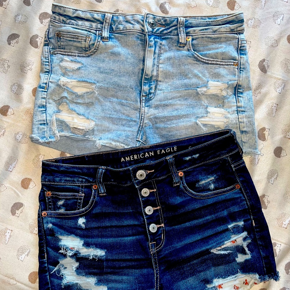 American eagle shortie shorts size 10